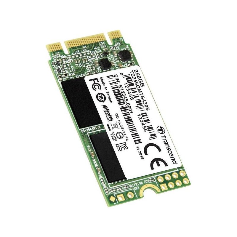 Harddiske til lagring - Transcend M.2 2242 SSD 256GB SATA-600 (Tilbud)