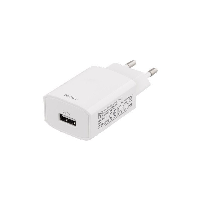 Laddare och kablar - Strömadapter för USB-laddare 2.4A