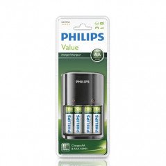 Batteri - Philips Batteriladdare med 4st AA-batterier