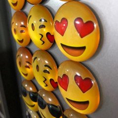 Inredning - Emoji kylskåpsmagneter 7-pack