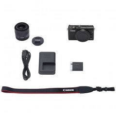 Digitalkamera - Canon EOS M100 kompaktkamera + 15-45 IS