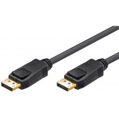 Skärmkabel & skärmadapter - DisplayPort-kabel guldpläterad 4K-stöd