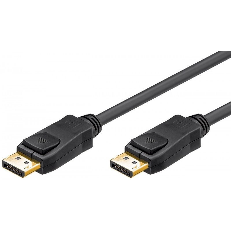 Skärmkabel & skärmadapter - DisplayPort-kabel guldpläterad med 4K-stöd