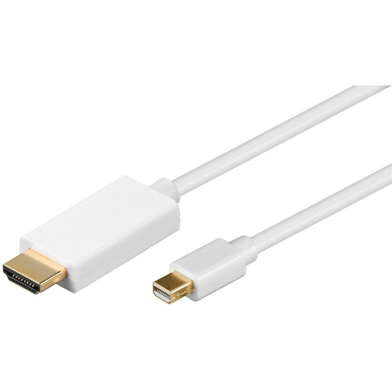Skærmkabel & skærmadapter - Mini DisplayPort til HDMI kabel 4K
