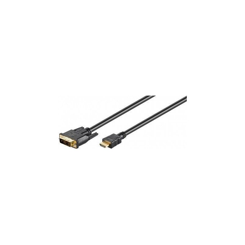 Skærmkabel & skærmadapter - HDMI til DVI-kabel i flere længder