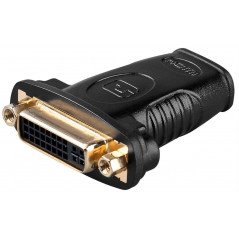 Skärmkabel & skärmadapter - HDMI till DVI-adapter (Hona-Hona)