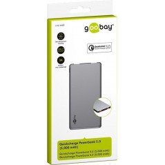Portable batterier - Goobay PowerBank batteri på 5.000mAh 1.5A/3A QC3.0