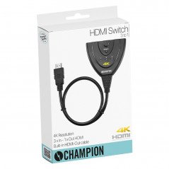 Skärmkabel & skärmadapter - Champion HDMI-switch 3x1 i 4K