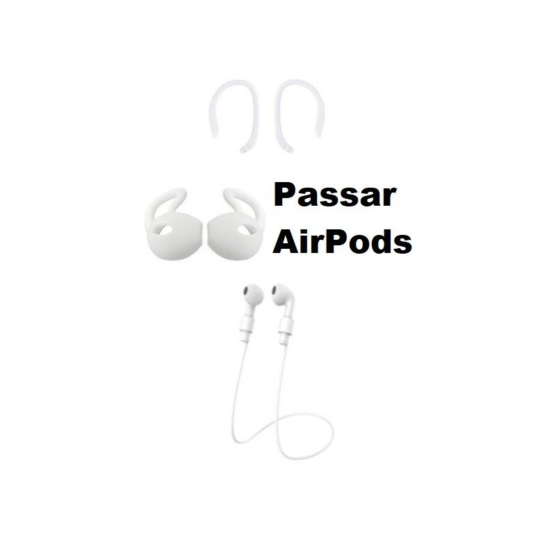 Ljud - 5-i-1 Tillbehör för AirPods i vit färg