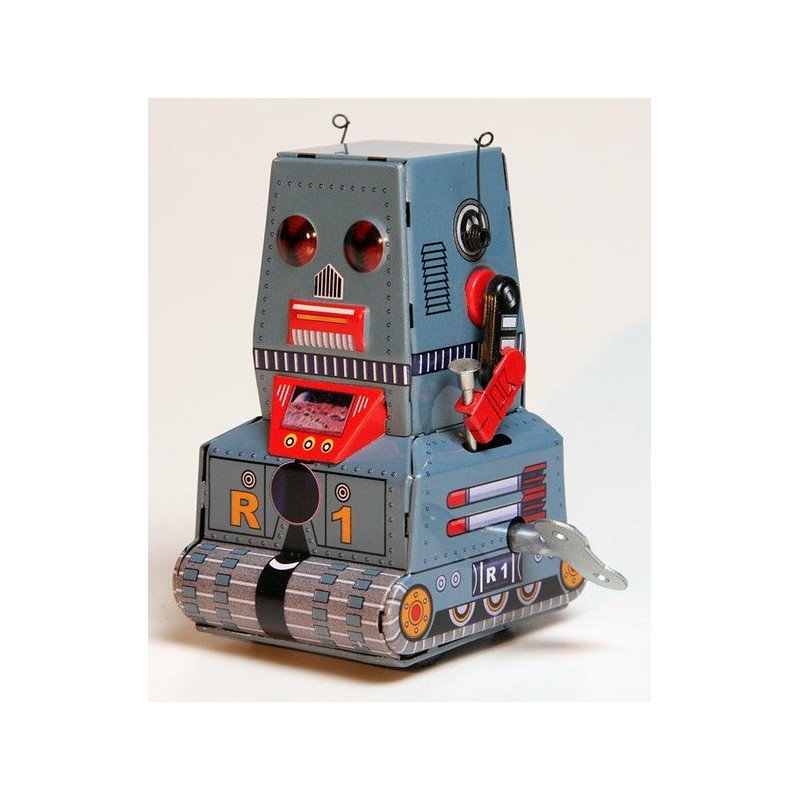 Leksaker - Uppdragbar mekanisk robottank i plåt