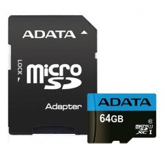 Minneskort - Adata 64 GB microSDHC + SDHC (Class 10)