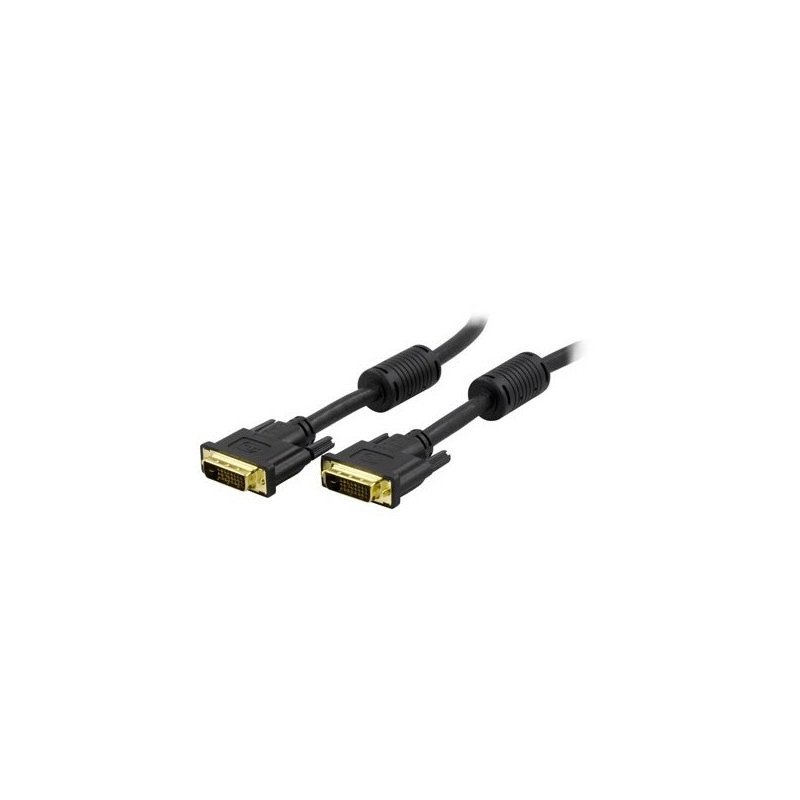 Skärmkabel & skärmadapter - DVI-kabel 1.5 till 2 meter (beg)