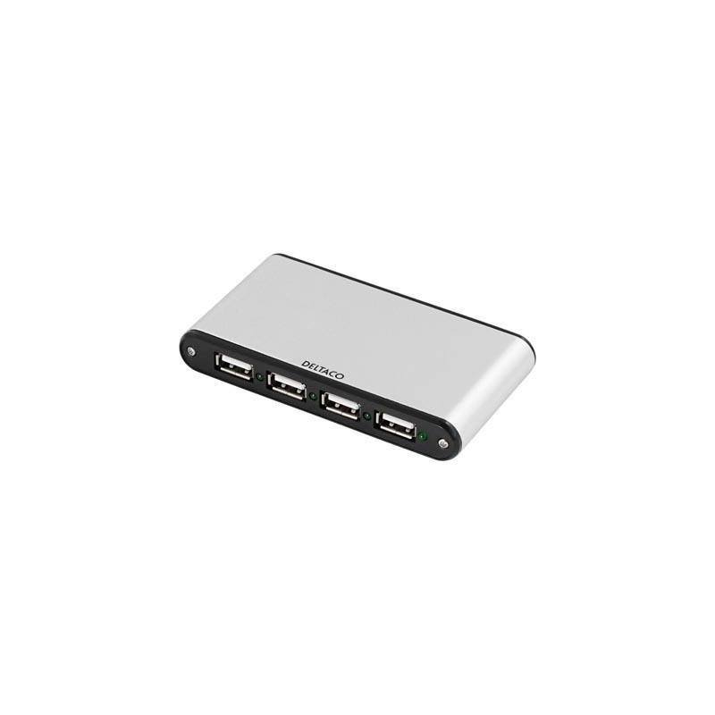 USB-kablar & USB-hubb - Deltaco USB-hubb 7 portar