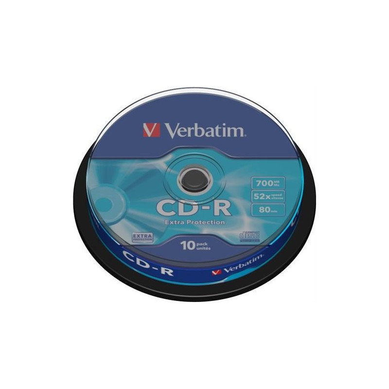 Brændere HD og Blu-ray - Verbatim CD-R 52x 700MB 10-pack