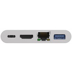 Skärmkabel & skärmadapter - USB-C Multiport till HDMI-adapter med USB-, USB-C-port och LAN
