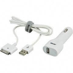 Laddare och kablar - Dexim billaddare med USB för Apple
