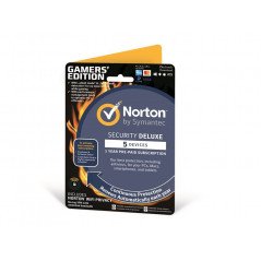 Antivirus - Norton Security Deluxe 3.0 för 5 enheter + WiFi Privacy, Gamers Edition