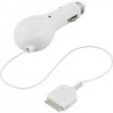 Ciggladdare till iPAD/iPhone/iPod, utdragbar kabel, 1m, vit