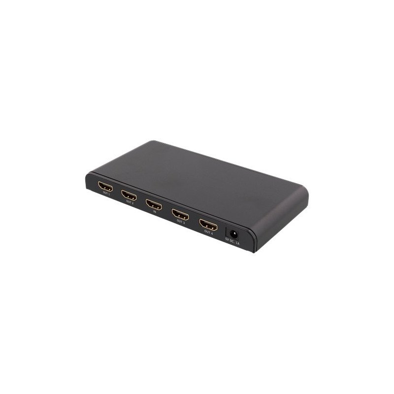 Skärmkabel & skärmadapter - Deltaco HDMI-splitter 1 till 4 utgångar