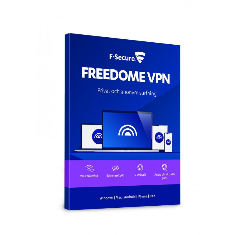 Surfplattetillbehör - F-Secure Freedome VPN 1år 3anv