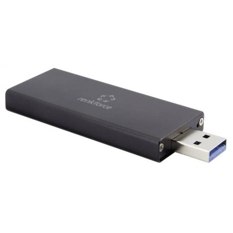 Kabinett för hårddisk - Renkforce USB 3.0-kabinett för intern M.2 SSD 2242 och 2230