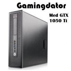 Democomputere - Gaming HP Elitedesk 800 G1 med GTX1050ti 4GB (Brugt)