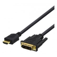 Skærmkabel & skærmadapter - DELTACO HDMI till DVI-kabel 1m