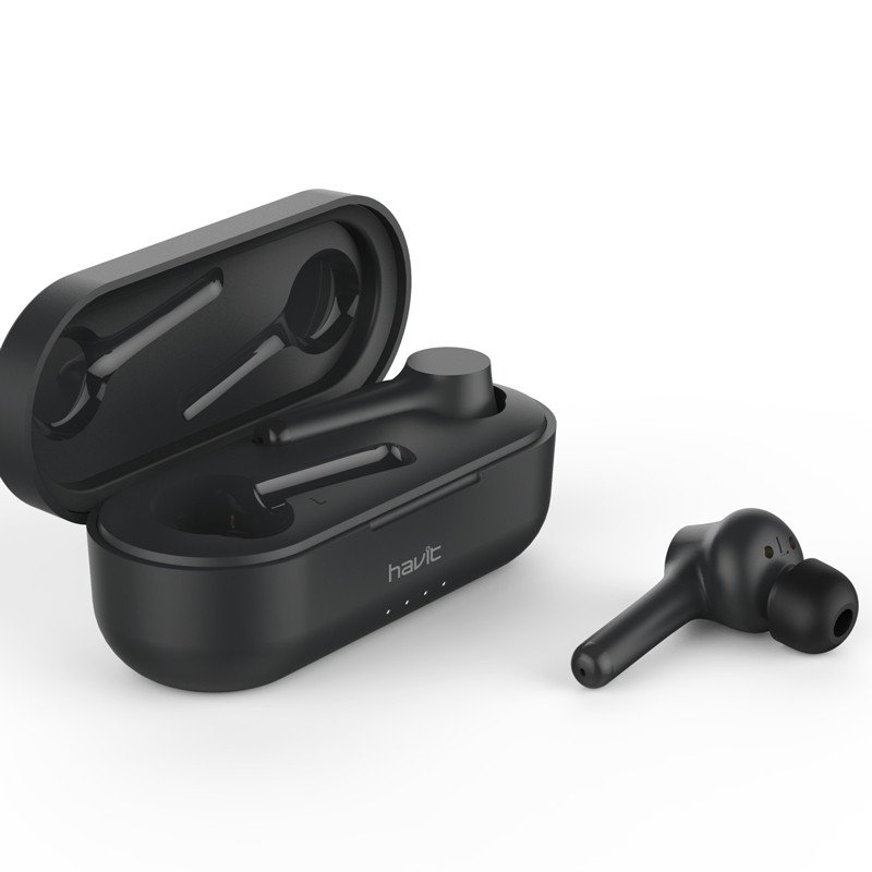 Bluetooth hovedtelefoner - Havit bluetooth ægte trådløse hovedtelefoner (sort)