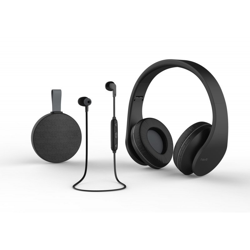 Trådløse headset - Havit-sæt med 3x bluetooth-lyd (hovedtelefoner, headset og højttalere)