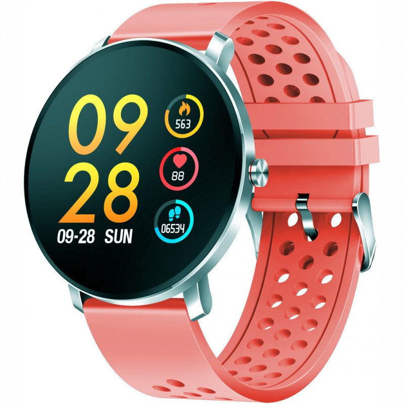 Smartwatch - Denver Smartwatch med fitnessfunktioner och hjärtfrekvens-sensor