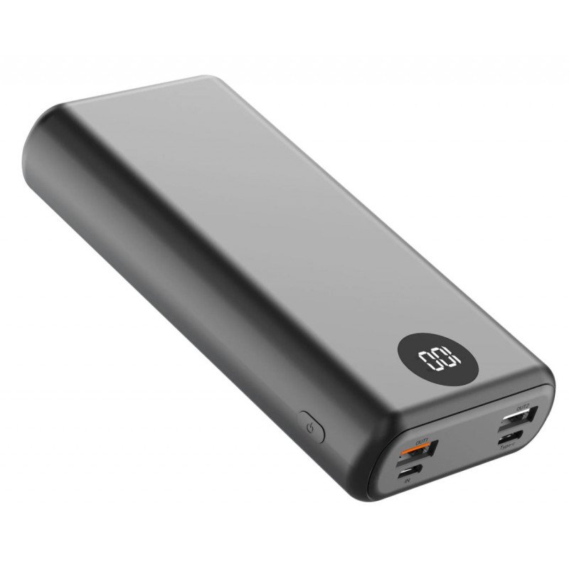 Portable batterier - iiglo PowerBank batteri på 20.000mAh PD 18W, QC, USB-C, 2xUSB