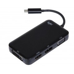 USB-C Multiport til HDMI, DP, VGA, DVI-adapter (4K 60 Hz)