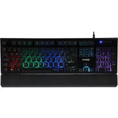 Computertilbehør - Fourze GK100 semi-mekaniskt RGB-gaming-tangentbord (fyndvara)